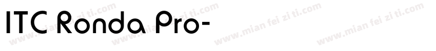 ITC Ronda Pro字体转换